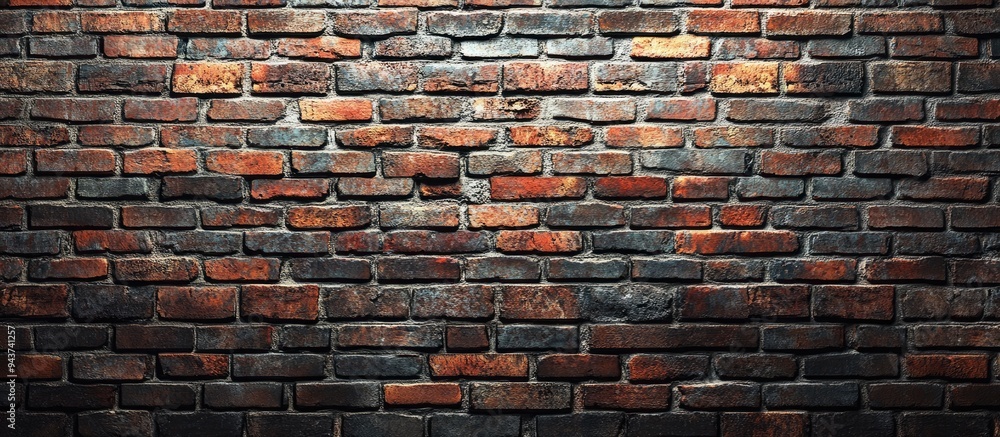 Poster stock photo of brick wall texture. with copy space image. place for adding text or design