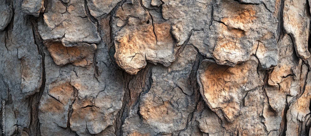 Poster Surface of an old tree with the paint removed. with copy space image. Place for adding text or design