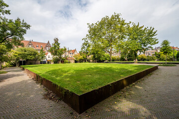 Kloostertuin, the park in the city Dordrecht