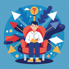 Decision Fatigue Concept Illustration
