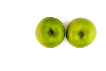 Manzana verde a lo natural