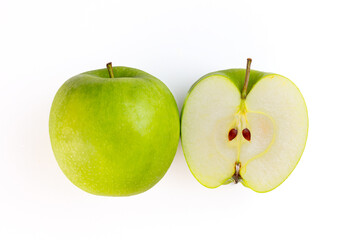 Manzana verde a lo natural 