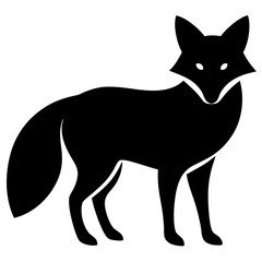 illustration of fox vector design 