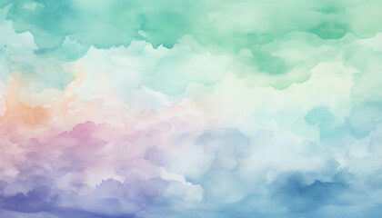 Dreamy Watercolor Sky 