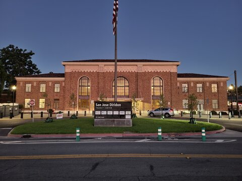 San Jose Diridon Train Station at Dawn - San Jose, California, USA