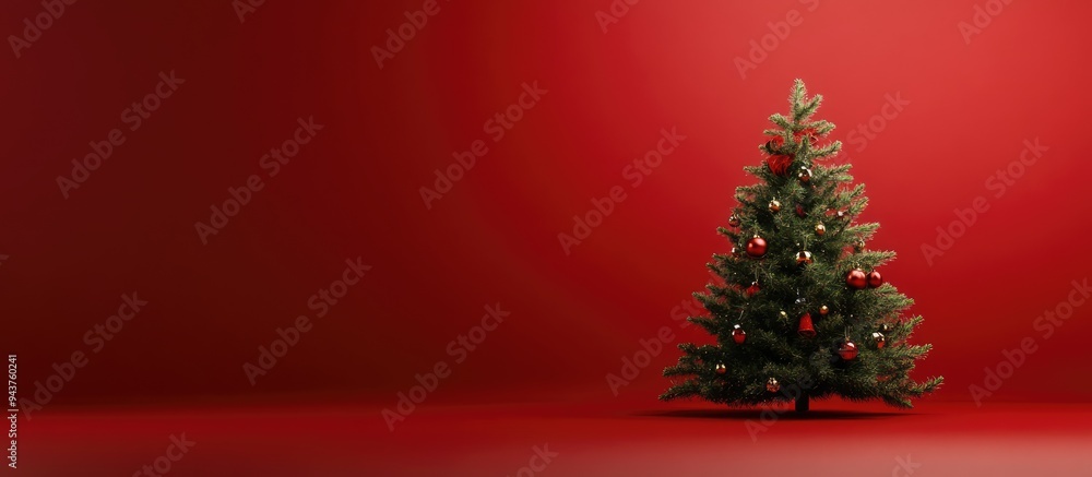 Poster Are you interested in this holiday tree. with copy space image. Place for adding text or design