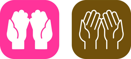 Praying Hands Vector Icon