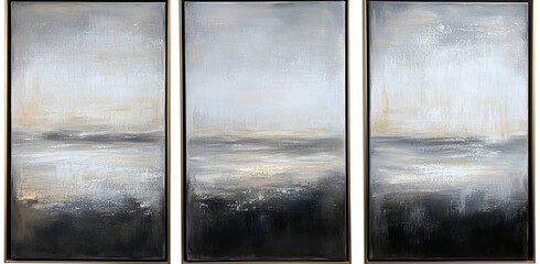 An abstract illustration framed in a grunge painting texture, mockup idea and generative AI technology.