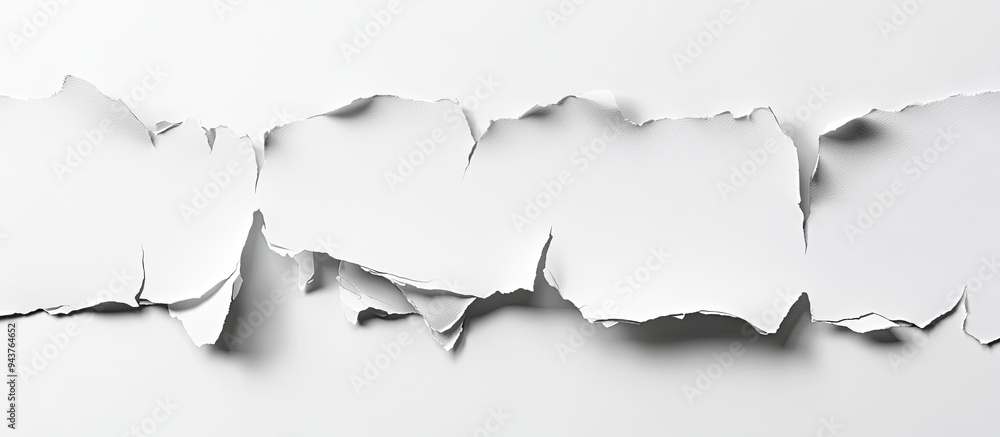 Poster Ripped section of paper. with copy space image. Place for adding text or design