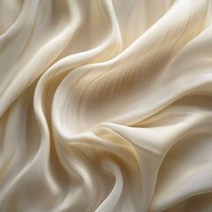 Fototapeta premium Abstract Draped Beige Fabric Texture Background.
