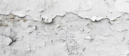 Obraz premium Rough grungy texture of a cement wall and background in white. with copy space image. Place for adding text or design