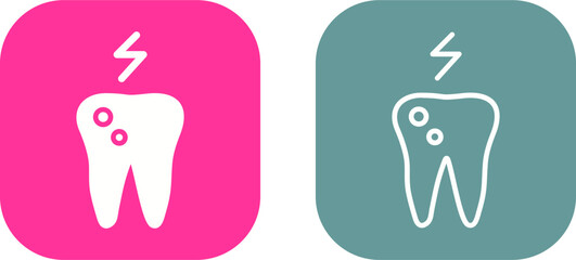 Toothache And Plaque Vector Icon