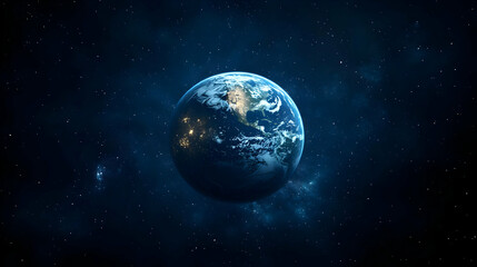 Fototapeta premium A stunning view of planet Earth in the vast expanse of space.