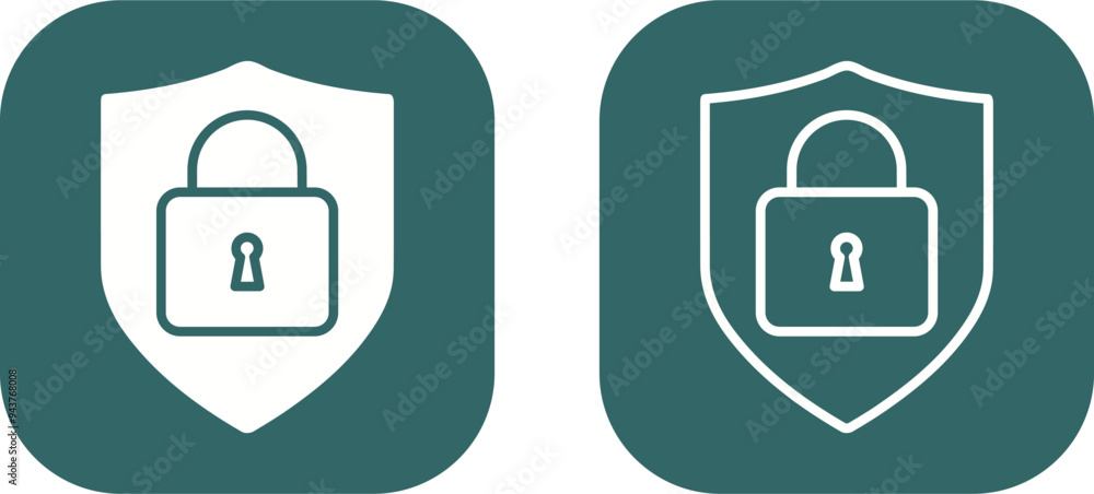 Poster security vector icon