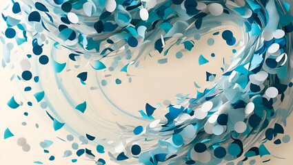 Title: Vibrant Swirling Abstract Background with a M


