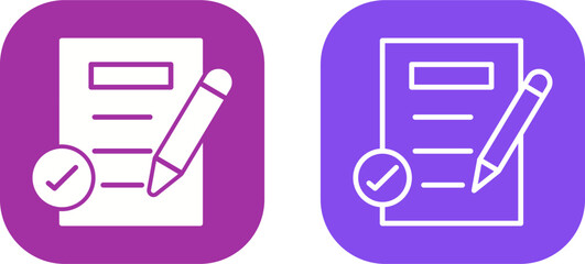 Check Notes Vector Icon