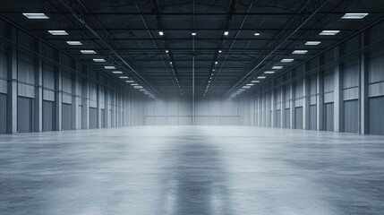 Evoking an Ambiance of Empty Warehouse with Dramatic Lighting