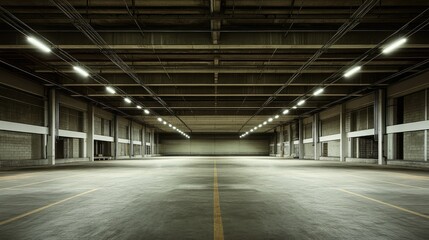 Evoking an Ambiance of Empty Warehouse with Dramatic Lighting