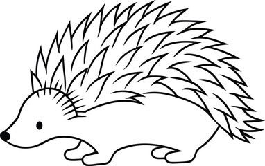 Delightful echidna coloring page line art designed to inspire kids with fun and creativity
