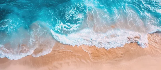  Vibrant texture of a pleasant beach day. with copy space image. Place for adding text or design © vxnaghiyev