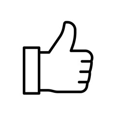 Thumb up icon. Like icon