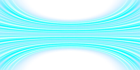 Fototapeta premium High speed light. Blue curved lines. Futuristic wavy lines. Science technology and innovation vector background.