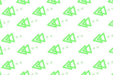 seamless pattern with shapes, pattern with shapes, pattern with arrows, pattern with figures, pattern with triangle, white background with green triangle, pattern background, green background, green