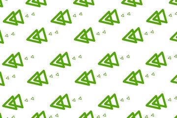 pattern with shapes, pattern with arrows, pattern with figures, pattern with triangle, white background with green triangle, pattern background, green background, green color