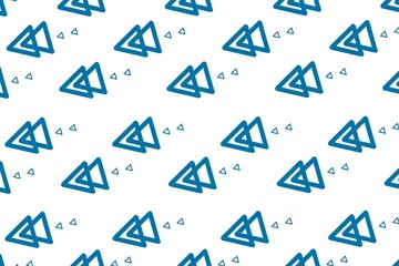 seamless pattern with shapes, pattern with shapes, pattern with arrows, pattern with figures, pattern with triangle, white background with blue triangle, pattern background, blue background, blue