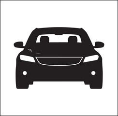 mini Bus silhouette vector Design automobile 