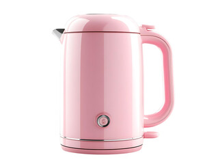 Pink Electric Kettle with Transparent Background, Modern Kitchen Appliance for Hot Water, Tea, Coffee, and More