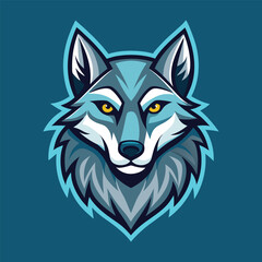 Wolf vector logo 