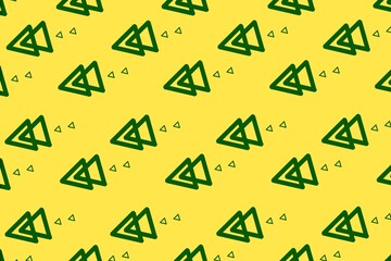 seamless pattern with triangles, seamless pattern with shapes, yellow background, pattern with arrows, pattern with triangle, yellow background with arrows, card, yellow, green arrows, triangle, arrow