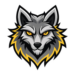 Wolf vector logo 
