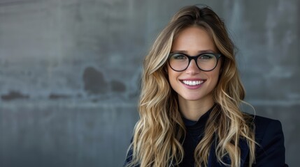 The professional smiling woman