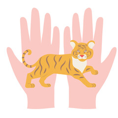 world animal day, vector illustration on the white background