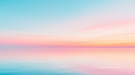 Sunrise over calm Ocean Symbolize