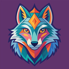 Wolf vector logo 