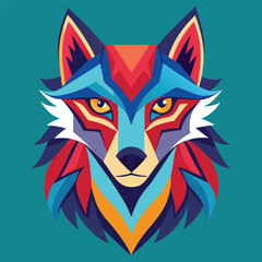 Wolf vector logo 