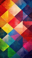 geometric square abstract colorful texture, and background