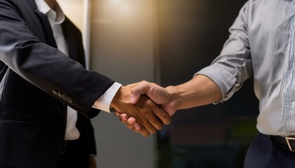 Fototapeta premium business people shaking hands