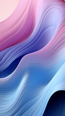 Abstract Gradient Waves in Pink, Purple and Blue Tones