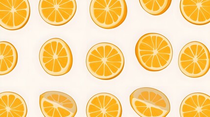 Sliced ​​Oranges and Yellow, Abstract Image, Texture, Pattern Background, Wallpaper, Cover and Screen of Smartphone, Cell Phone, Computer, Laptop, 9:16 and 16:9 Format