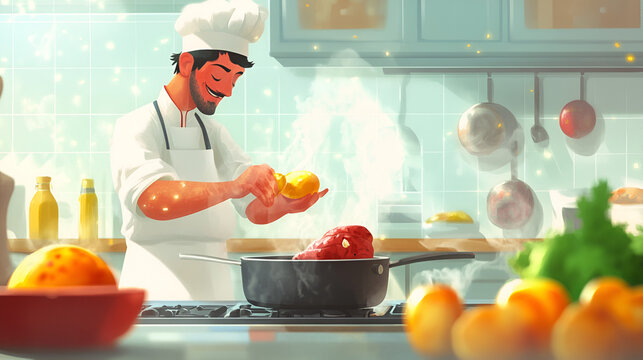 labor day with chef - Powered by Adobe