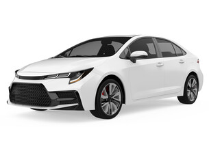 Fototapeta premium Sedan Car Isolated