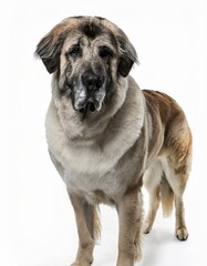 Anatolian Shepherd dog on a white background