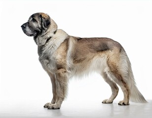 Anatolian Shepherd dog on a white background