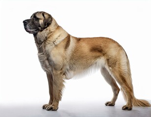 Anatolian Shepherd dog on a white background