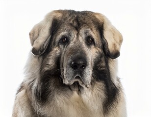 Anatolian Shepherd dog on a white background