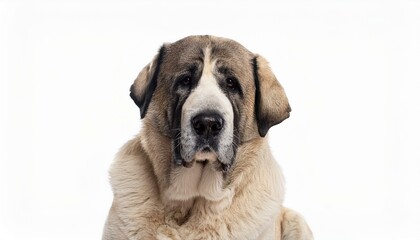 Anatolian Shepherd dog on a white background